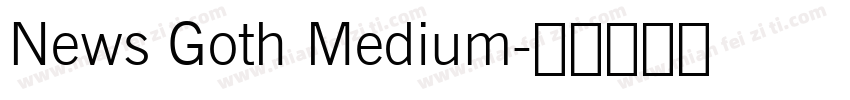 News Goth Medium字体转换